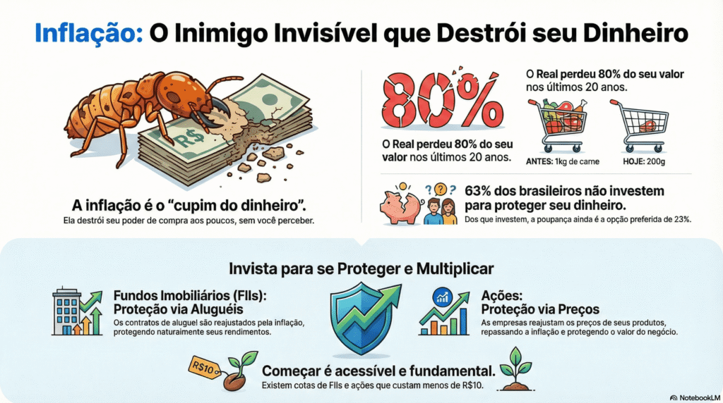 Inflação : O Cupim do seu Dinheiro - Aprenda a Proteger o seu Salário