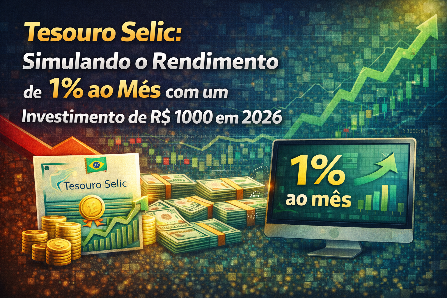 Tesouro Selic: Simulando o Rendimento de 1% com um Investimento de R$ 1000