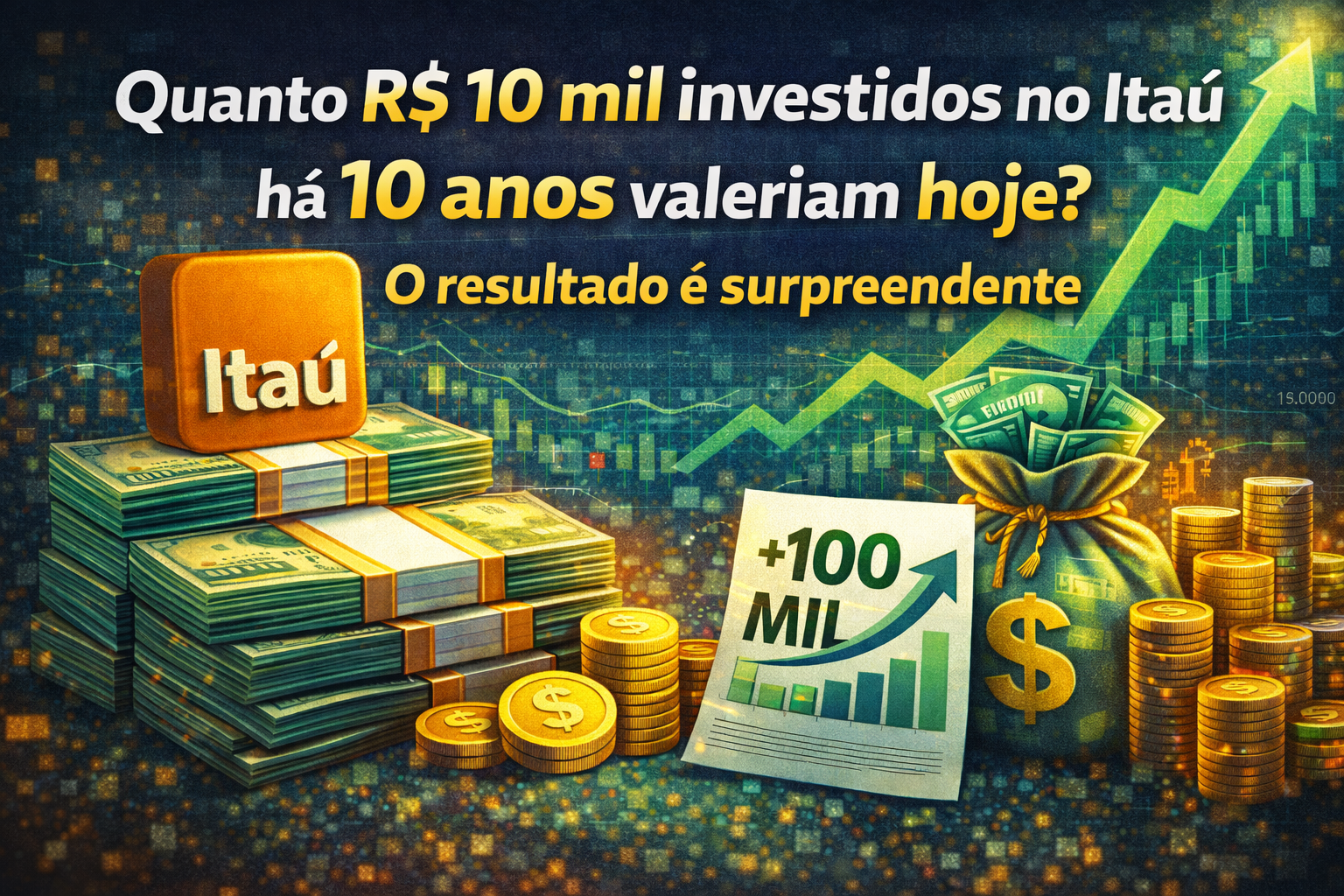 Quem investiu R$ 10 mil no Itaú há 10 anos hoje está Rindo!