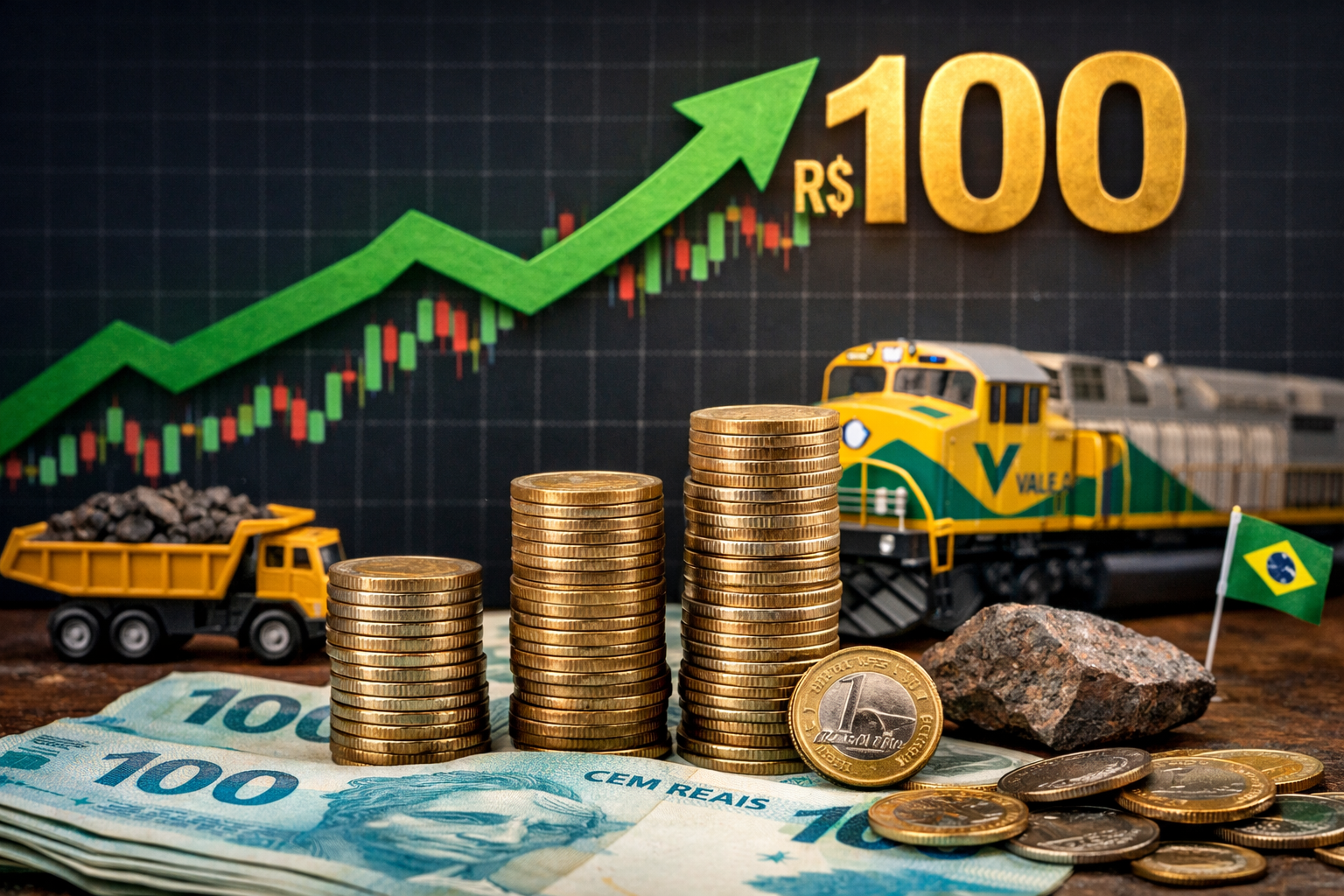 Vale (VALE3) rumo aos R$ 100: Goldman Sachs ve ação acima de R$ 100