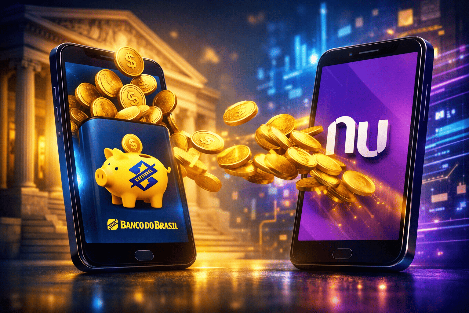 Banco do Brasil Desafia Nubank: O Sucesso dos "Cofrinhos" e a Disputa pelo Pequeno Investidor