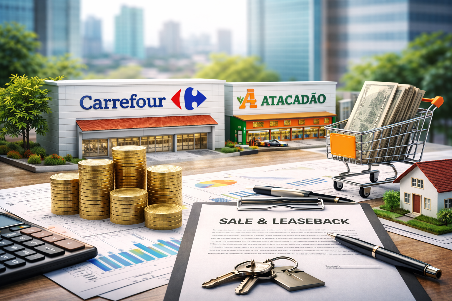 Carrefour vende 22 imóveis do Atacadão a FIIs por R$ 975 milhões e impulsiona fundos