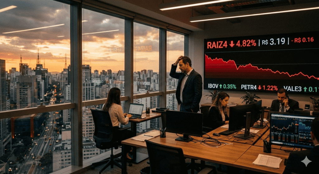 A tragetória da Raizen ( RAIZ4 ) e sua queda