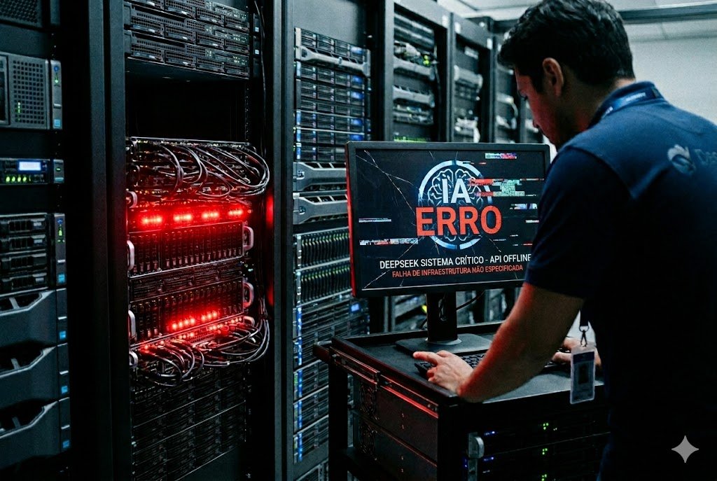DeepSeek sofre apagão histórico e gera alerta no mercado de tecnologia e investimentos