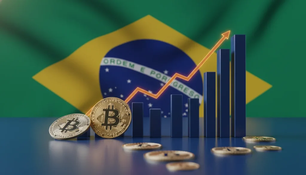 Criptomoedas avança na recuperação global do Brasil