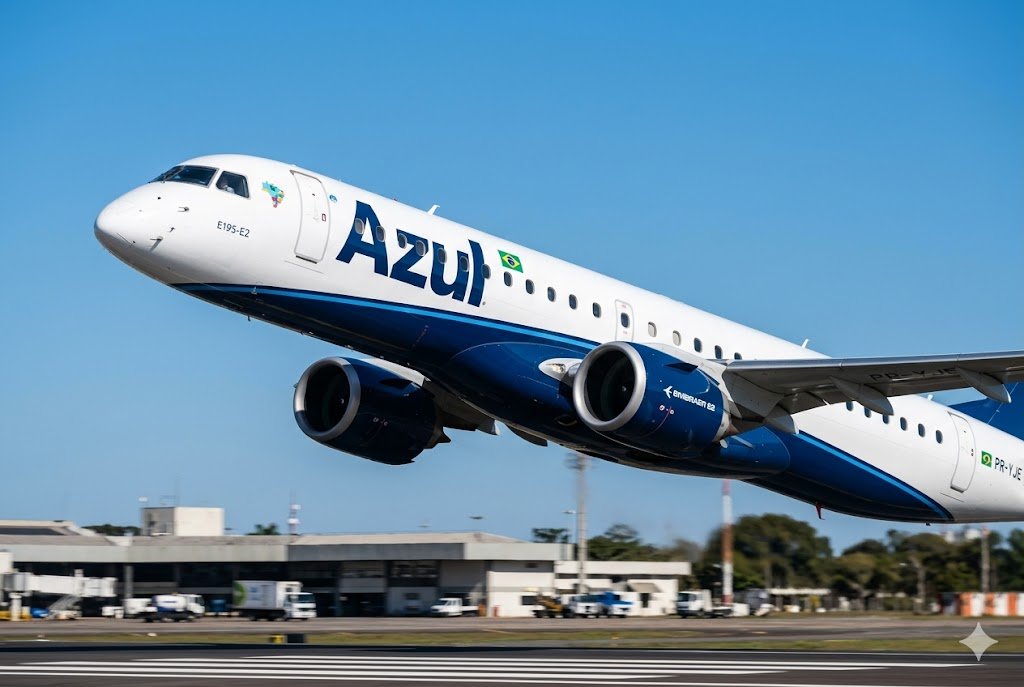 Azul (AZUL4) Decola na Bolsa: O Que Explica a Alta de 8% e o Caixa de R$ 2,8 Bilhões?