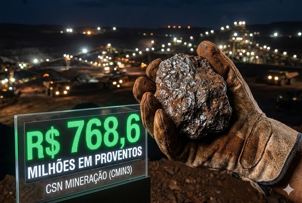 CSN Mineração (CMIN3) vai pagar R$ 768,6 milhões em dividendos: veja se você tem direito