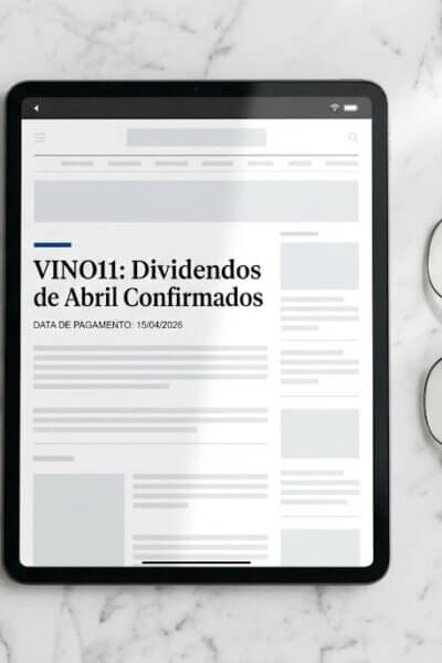 VINO11 Anuncia Dividendos para Abril de 2026: Confira Valores e Detalhes do Fundo