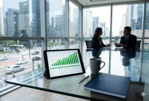 Painel corporativo exibindo dados analíticos sobre os dividendos ALZC11
